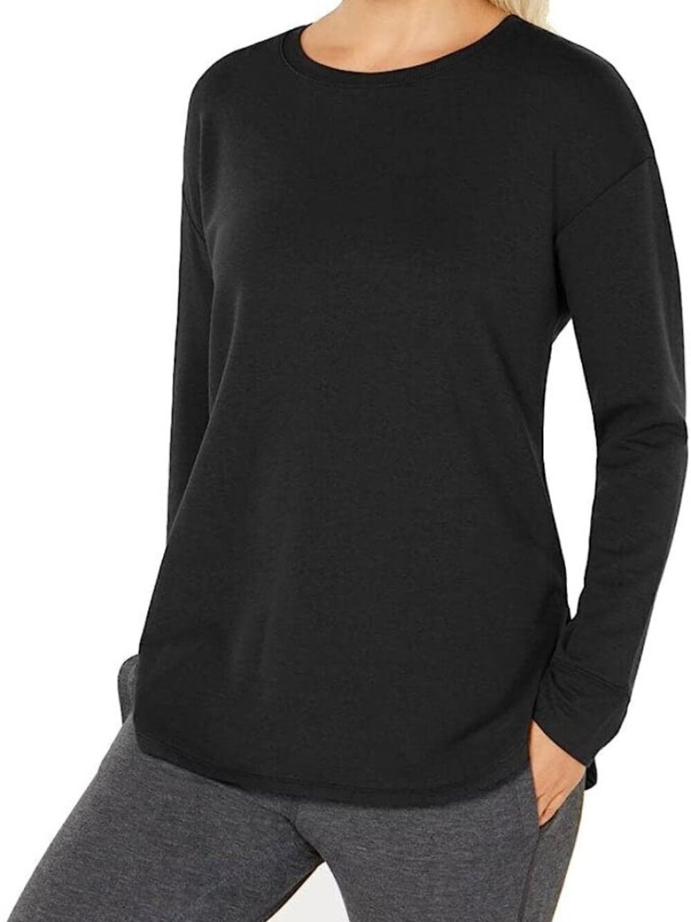 32 DEGREES Womens Activewear Fleece Athleisure T-Shirt